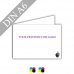 Grusskarte | 250g Bilderdruckpapier weiss | DIN A6 | 4/4-farbig
